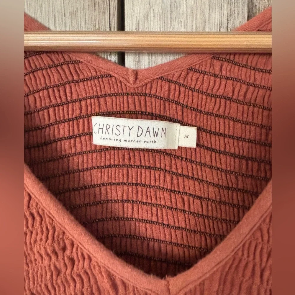 Christy Dawn Brooklyn EUC in organic cotton terracotta/rust color - Picture 2 of 5